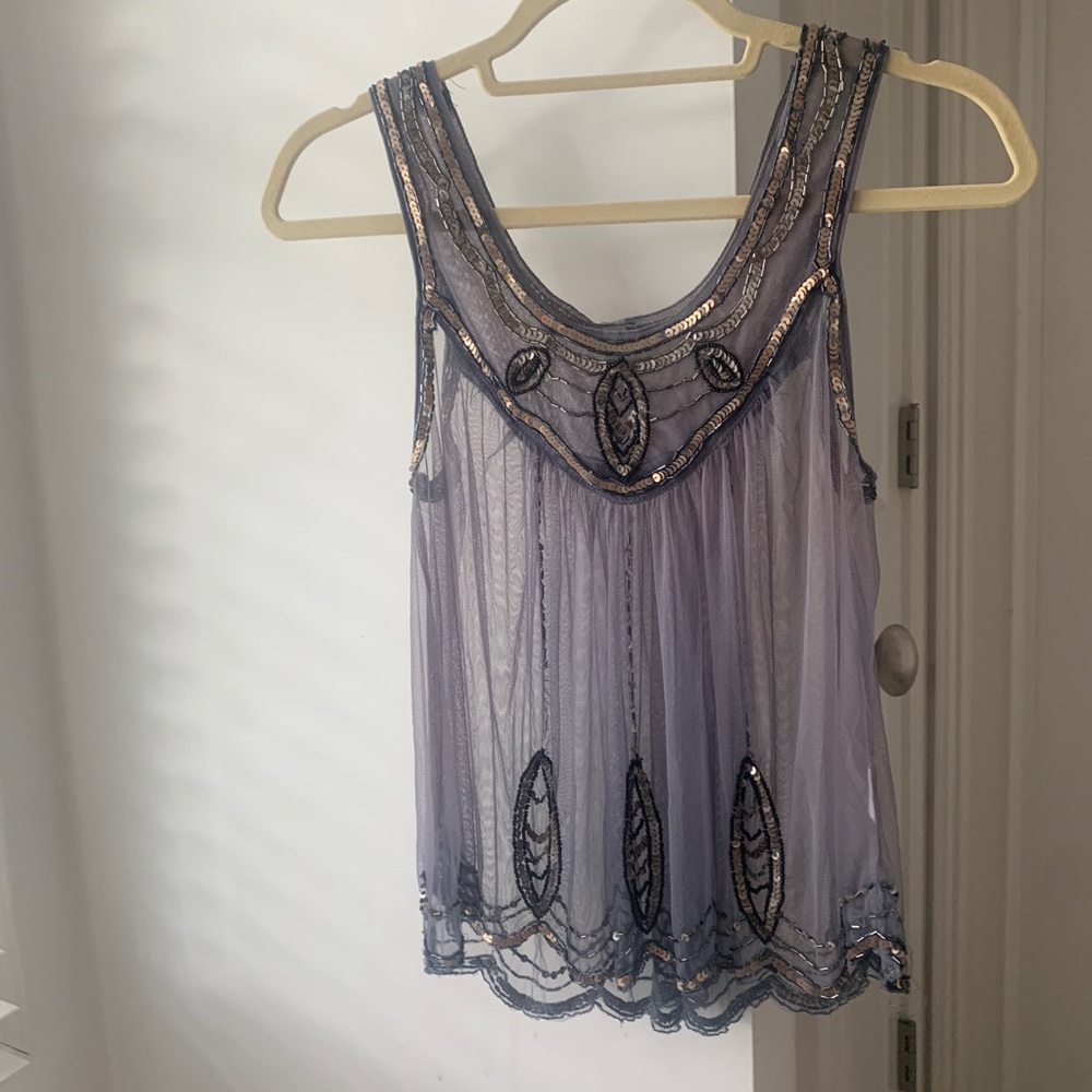 Free People Embellished Tank Top